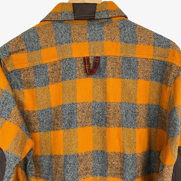Maroon Bells Mens Campfire Shirt Size S Aspen Gold Check Long Sleeve Outdoor - Picture 9 of 12
